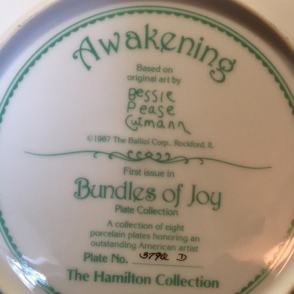 1st-6th series collection of Bundles of joy plates